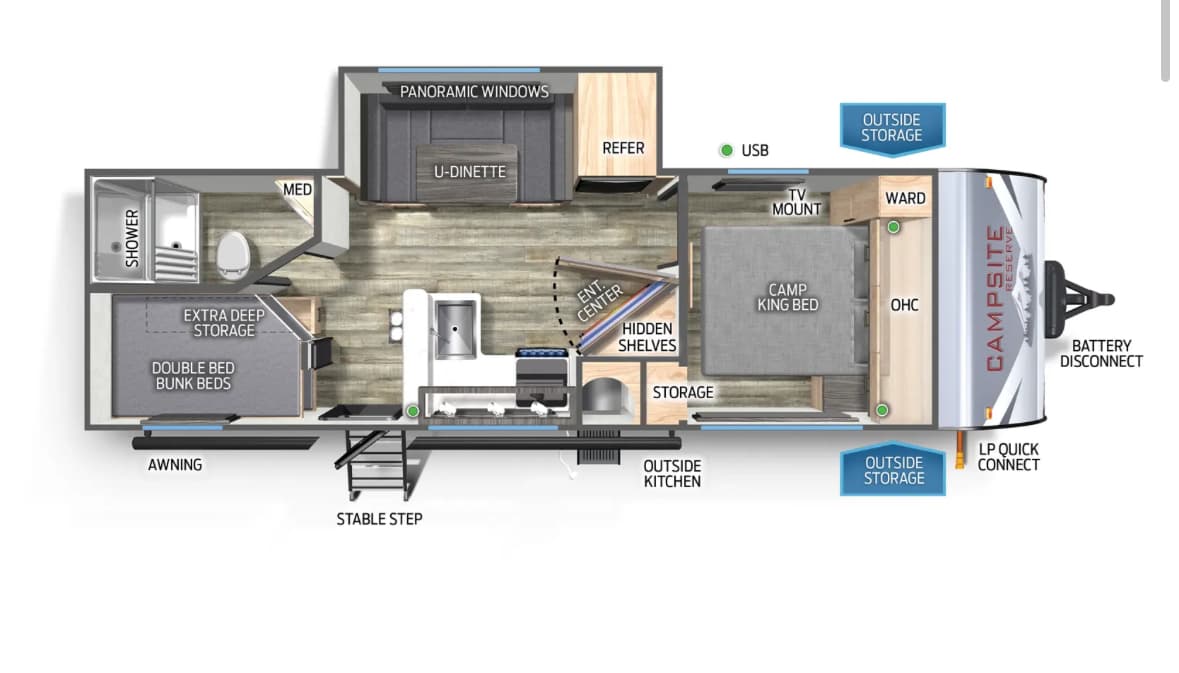 2025 Forest River Campsite Reserve 23LM